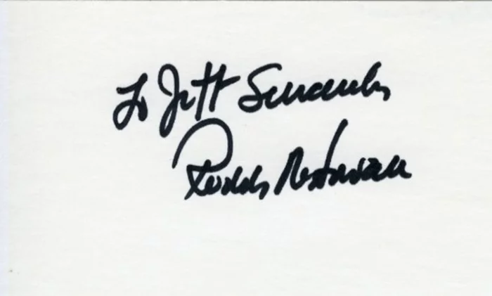 Roddy McDowall autograph