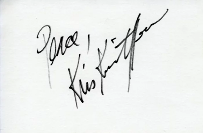 Kris Kristofferson autograph