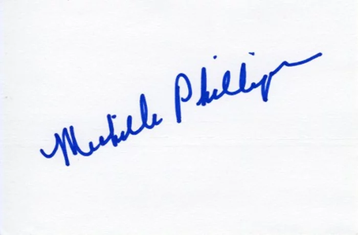 Michelle Phillips autograph