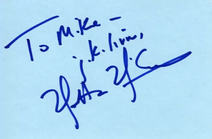 Matthew McConaughey autograph