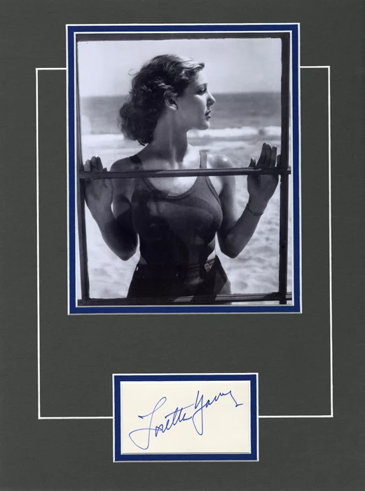 Loretta Young autograph