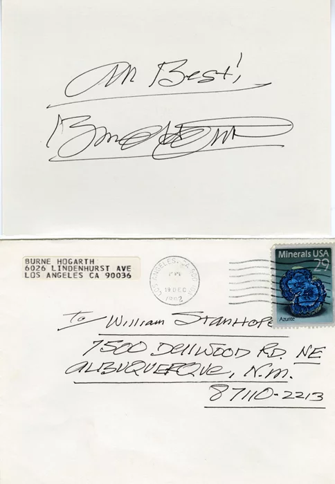 Burne Hogarth autograph