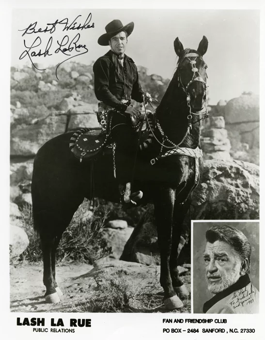 Lash LaRue autograph