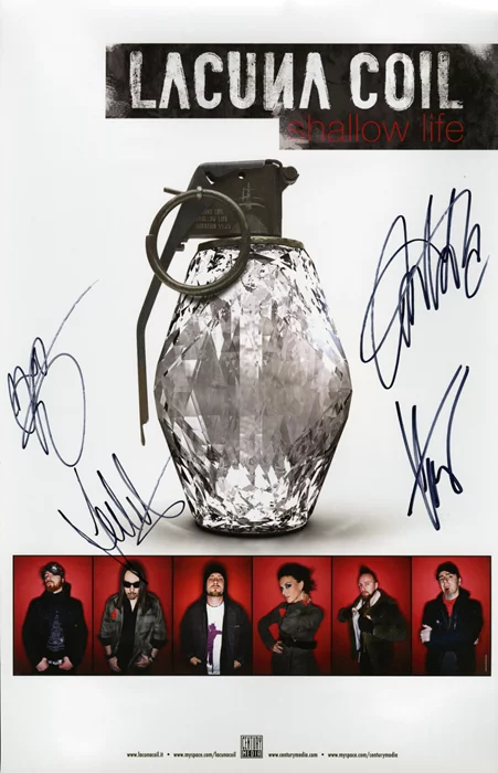 Lacuna Coil autograph