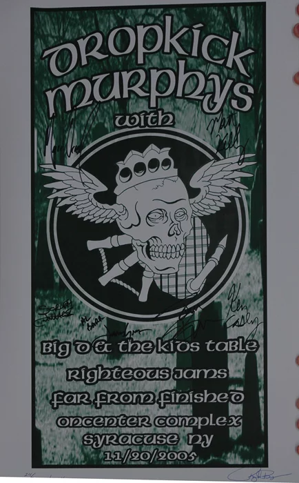 Dropkick Murphys autograph