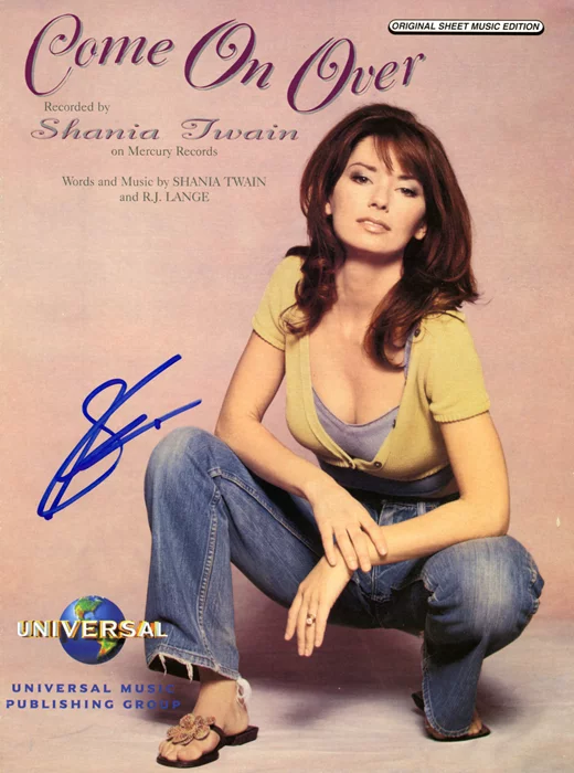 Shania Twain autograph