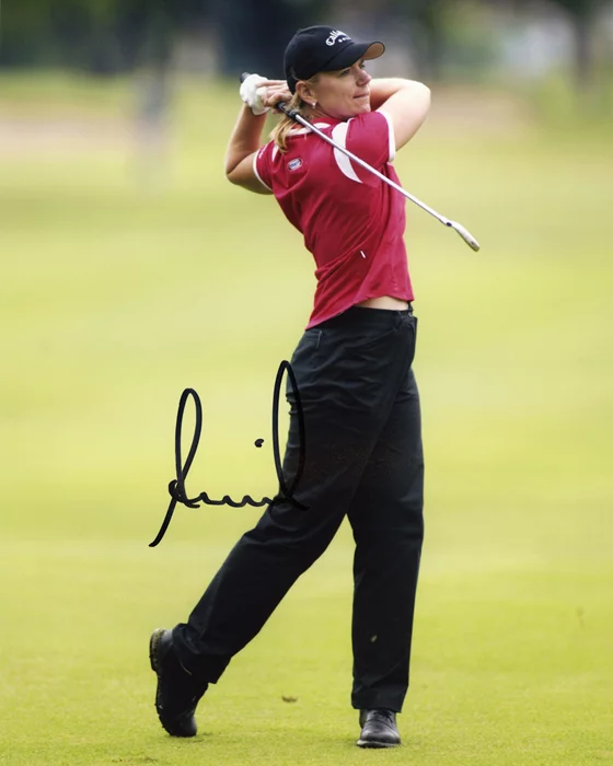 Annika Sorenstam autograph