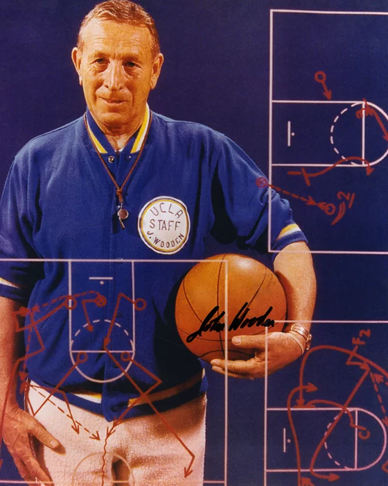 John Wooden autograph