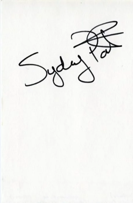 Sydney Poitier autograph
