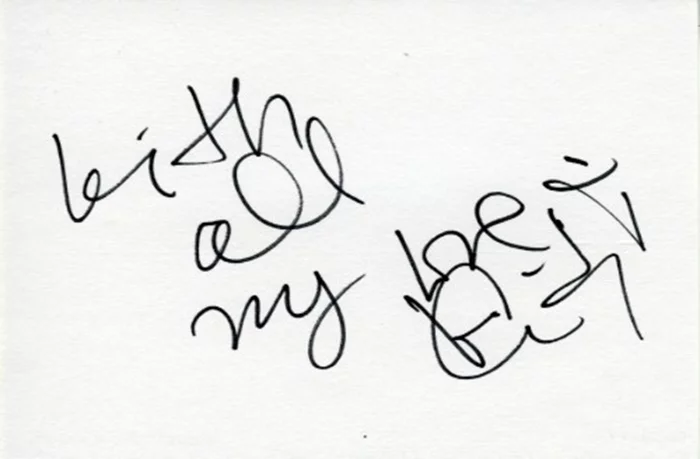 Cindy Taylor autograph
