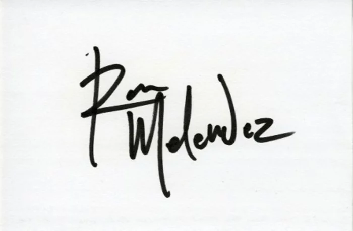 Ron Melendez autograph