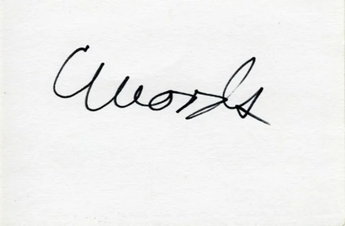 Christine Woods autograph