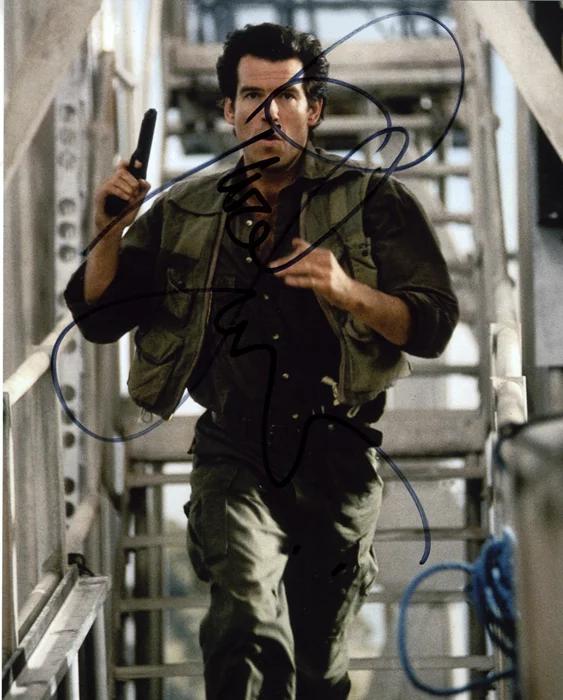 Pierce Brosnan autograph