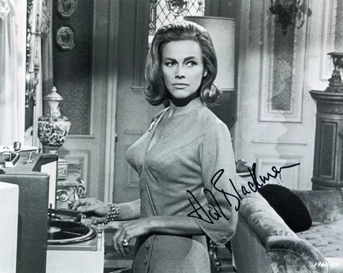 Honor Blackman autograph