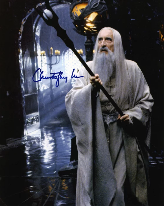 Christopher Lee autograph