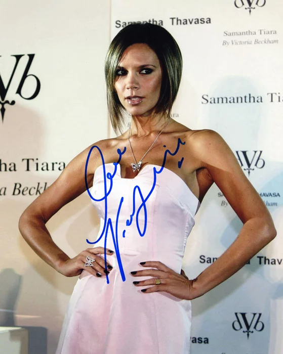 Victoria Beckham autograph