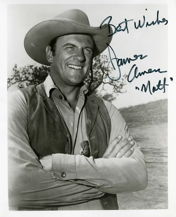 James Arness autograph