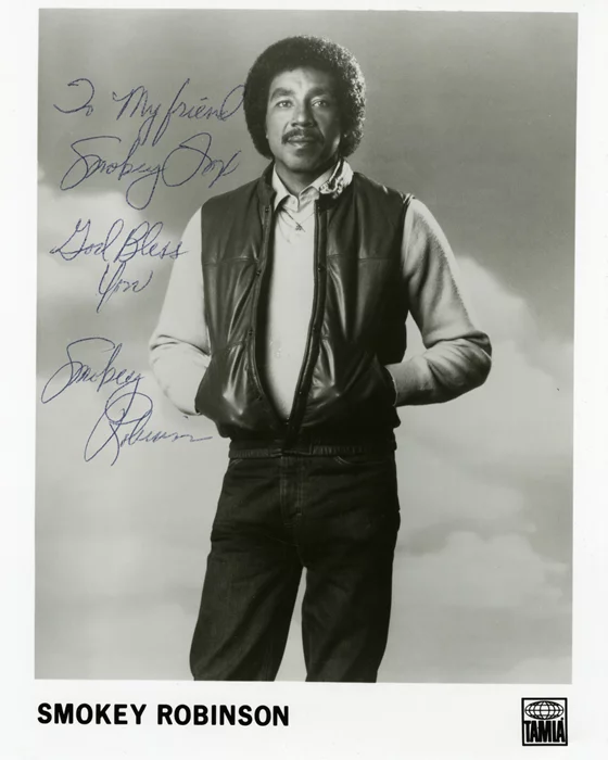 Smokey Robinson autograph