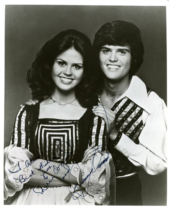 Donny & Marie Osmond autograph