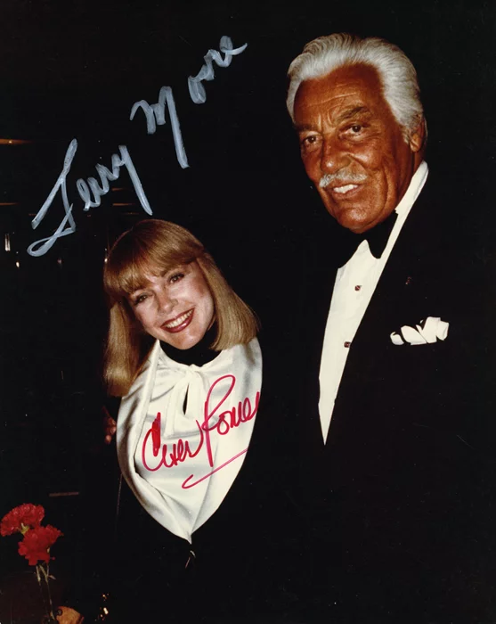 Terry Moore & Cesar Romero autograph