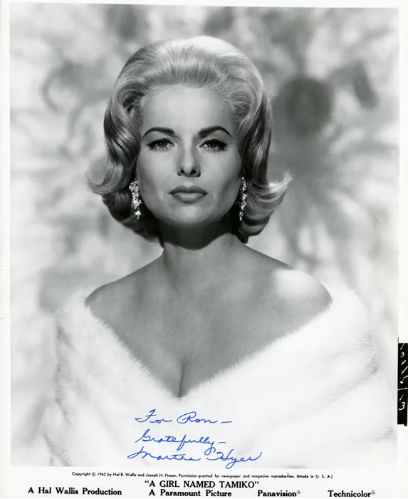Martha Hyer autograph