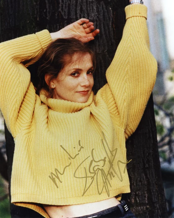 Isabelle Huppert autograph