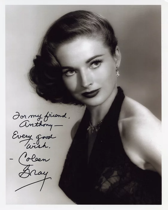 Coleen Gray autograph