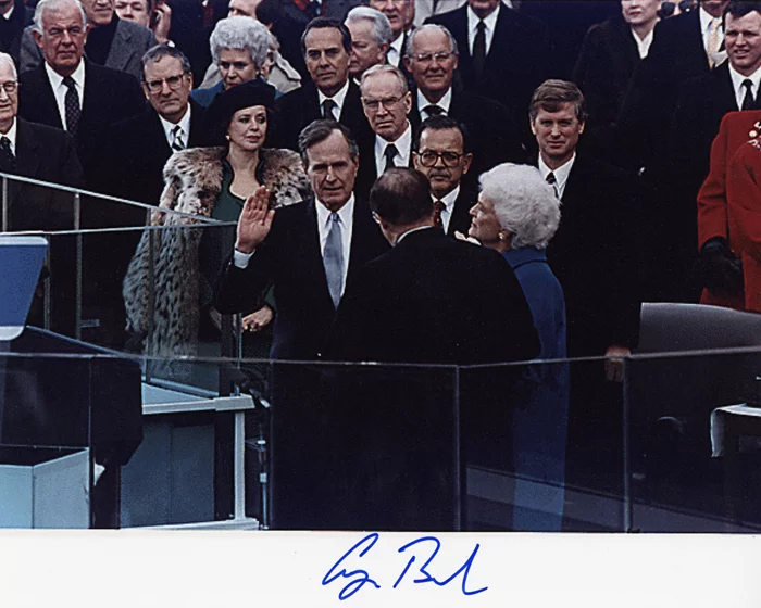 George Bush autograph
