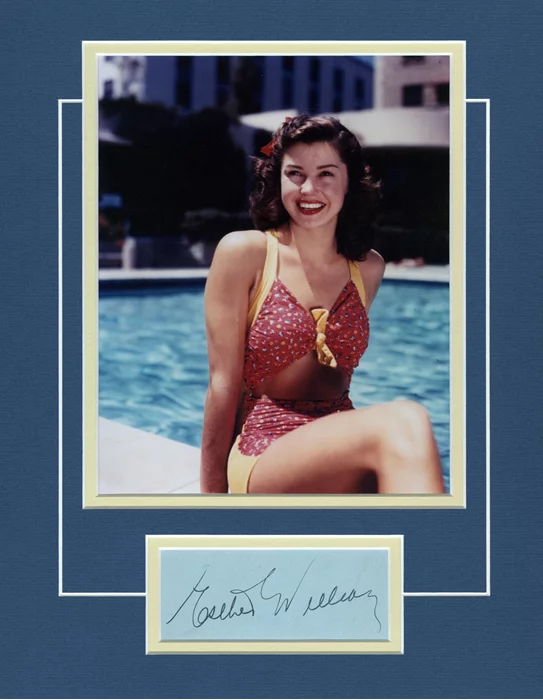 Esther Williams autograph