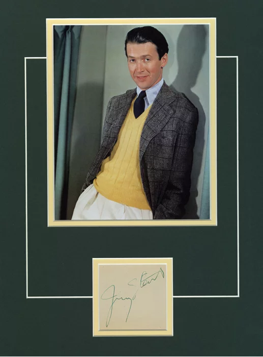 James Stewart autograph
