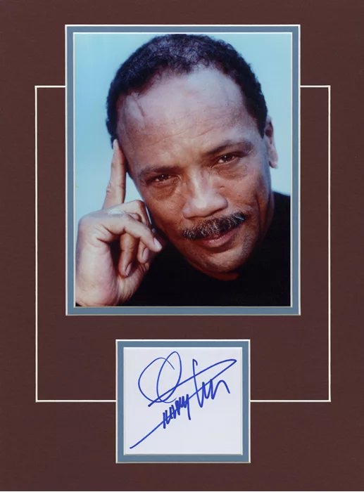 Quincy Jones autograph