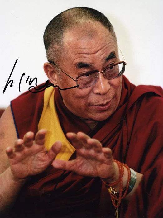 Dalai Lama autograph