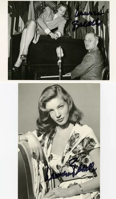 Lauren Bacall autograph