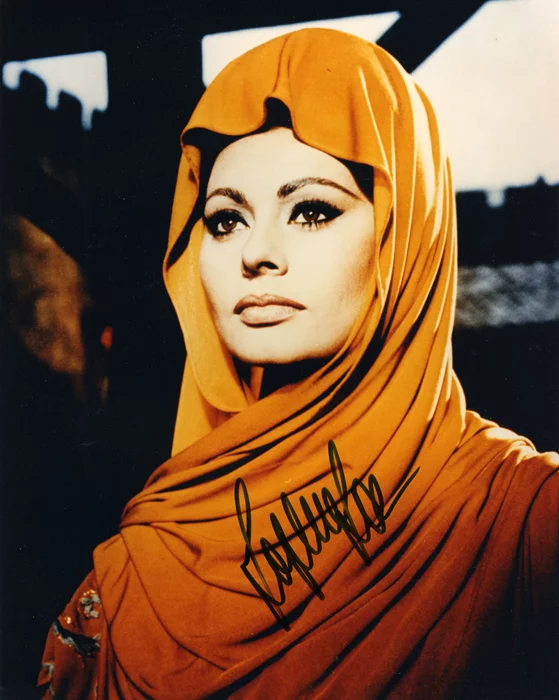 Sophia Loren autograph