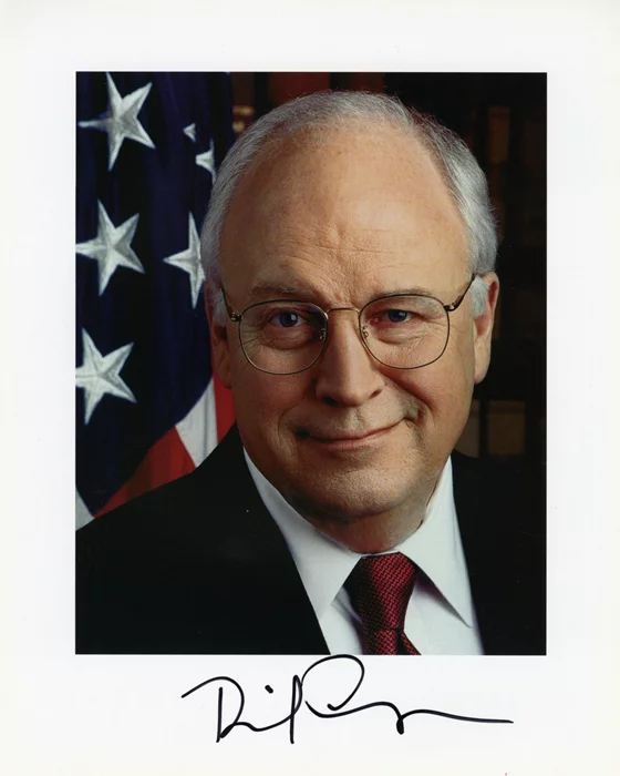 Dick Cheney autograph
