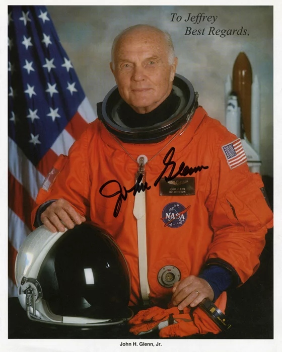John Glenn autograph