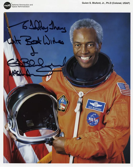 Guion S. Bluford autograph