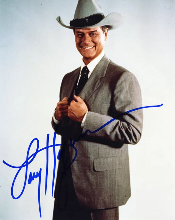 Larry Hagman autograph