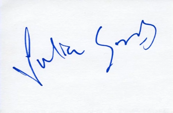 Julian Sands autograph