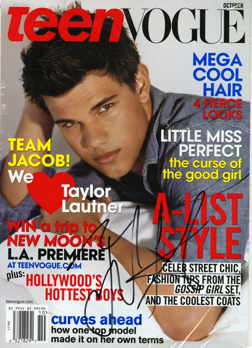 Taylor Lautner autograph