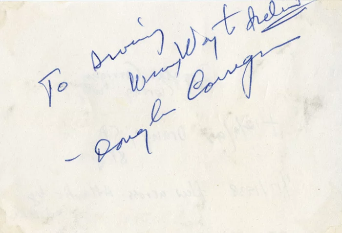 Douglas Corrigan autograph