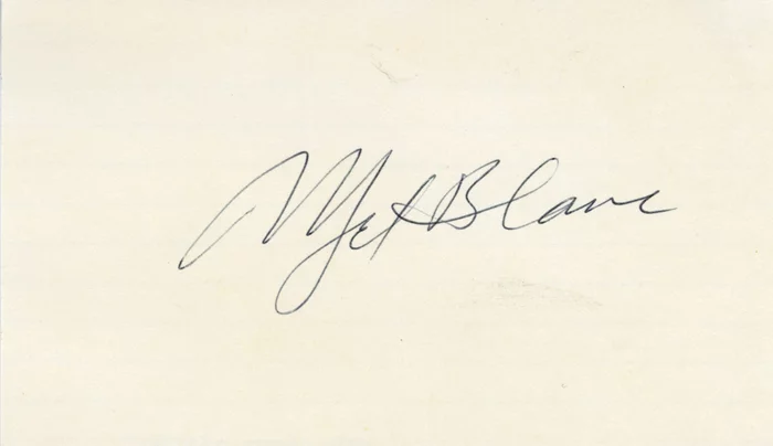Mel Blanc autograph