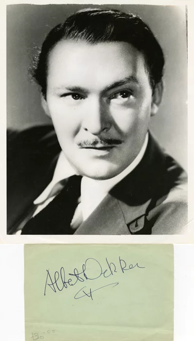 Albert Dekker autograph