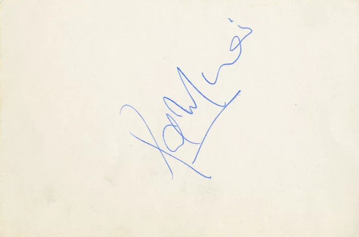 Sal Mineo autograph