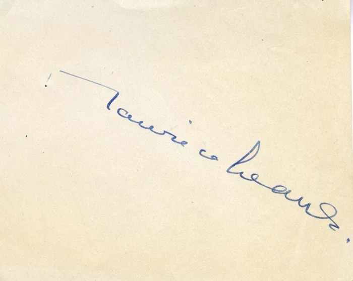 Maurice Evans autograph