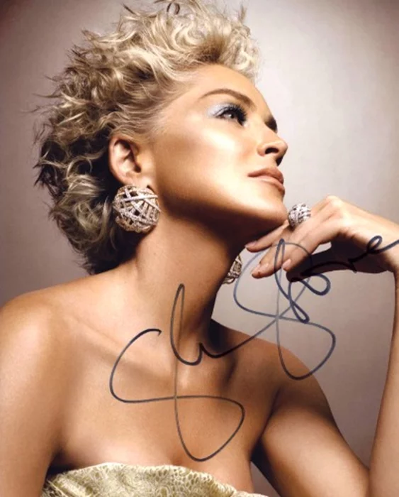 Sharon Stone autograph