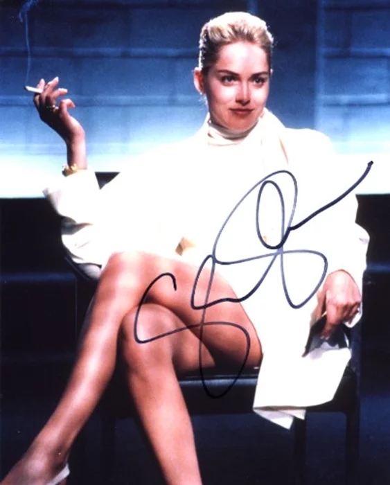 Sharon Stone autograph