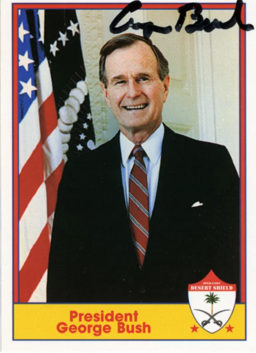 George Bush autograph