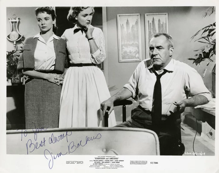 Jim Backus autograph