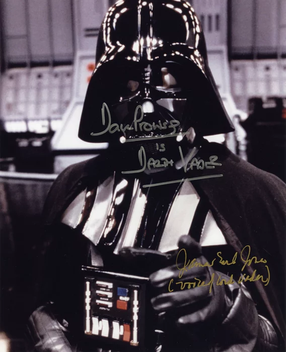 Darth Vader autograph